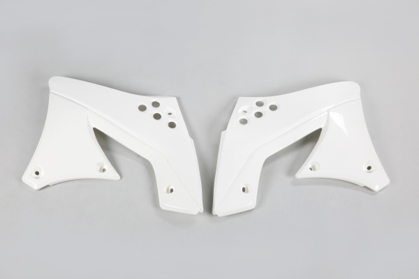 Radiator Covers white for Kawasaki KX 250 F (2009-12)